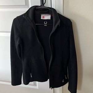 Black spyder zip up jacket